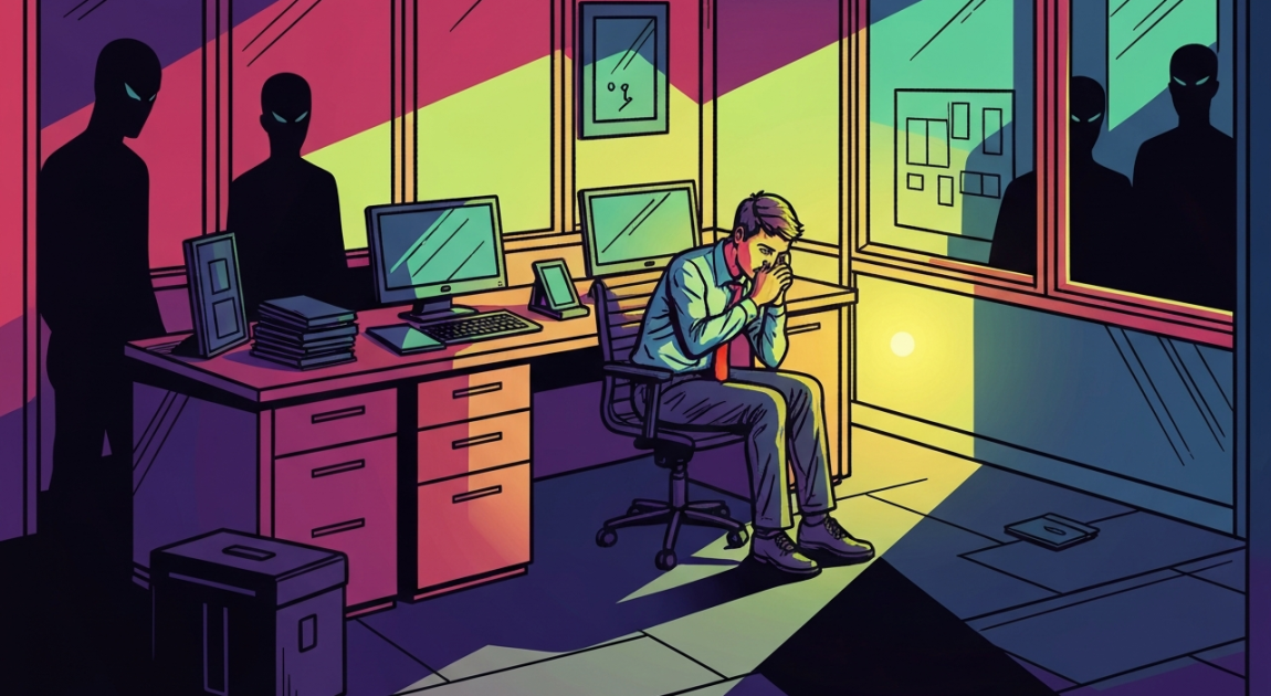 職場のいじめアニメ