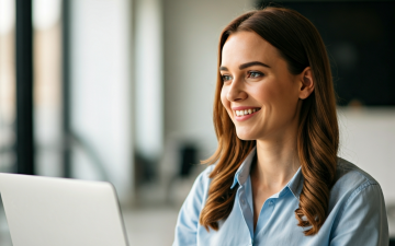 ハツラツと働く女性